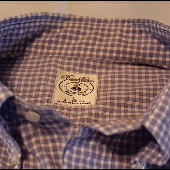 Men’s Brooks Brothers Soft Blue Button Down - Picture 5 of 6